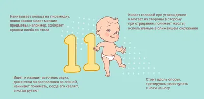 Развитие ребенка по месяцам до года: календарь развития малыша