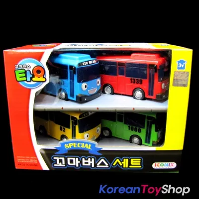 Новый игрушечный автомобиль The Little Bus Tayo Friends (Tayo) 2 шт. -  купить с доставкой по выгодным ценам в интернет-магазине OZON (1166758446)