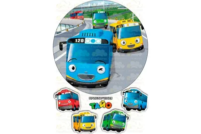 ᐉ Игровой набор Tayo 333-002А из 4 автобусов с гаражами и запуском  (10077675)
