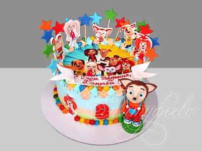 Детский торт Барбоскины 28111522 стоимостью 8 300 рублей - торты на заказ  ПРЕМИУМ-класса от КП «Алтуфьево»