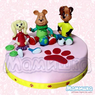 Cake \" Barboskiny\", Rose. Торт \"Барбоскины\", Роза. | Cartoon cake, Sugar  art, Cake