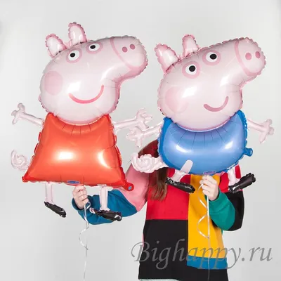 Раскраска Пеппа и Джордж собрали багаж | Раскраски из мультика свинка Пеппа.  Раскраска Свинка Пеппа