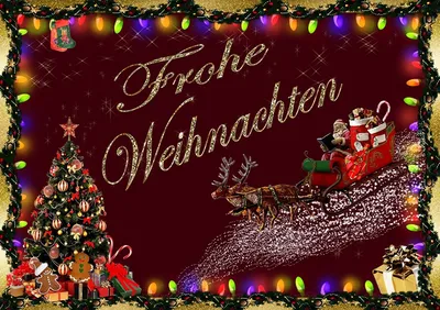 Поздравление рождеством на немецком языке открытка (47 фото) » рисунки для  срисовки на Газ-квас.ком