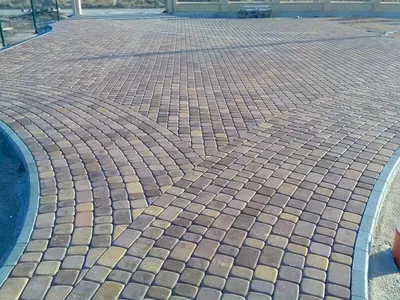 Тротуарная плитка Старый город Коричневая купить - FVB