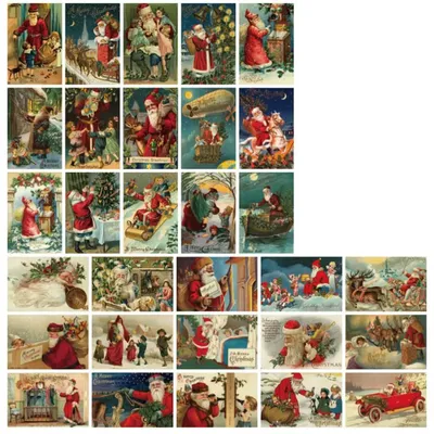 Рождественские открытки, открытки в стиле ретро, праздничные открытки,  винтажные рождественские поздравительные открытки, праздничные открытки в  стиле ретро, рождественские открытки 30 | AliExpress
