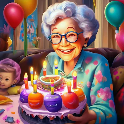 Открытки с днем рождения бабушка с днем рождения любимая и самая на...