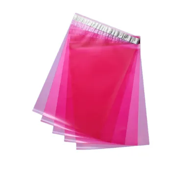 Купить Курьерский пакет 50мкм розовый, прозрачный 240х320+40мм по цене 3.85  ₽ – «ПолиАэрПак»
