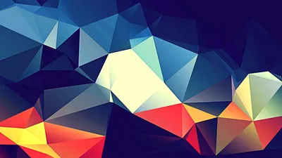 Абстрактный фон с трехмерными геометрическими фигурами. Современный дизайн  обложки. Векторная реалистичная иллюстрация Векторное изображение ©Vik_Y  349658480