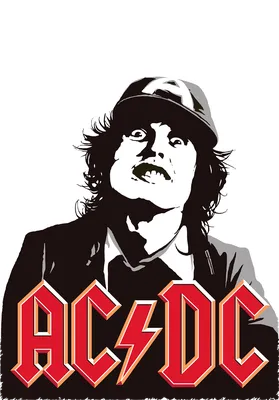 Sticker - AC/DC Devil Horn Logo Red ACDC Heavy Metal Music Band 5.75\" Decal  5833 | eBay