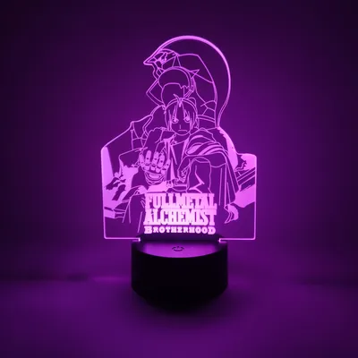 Купить LED светильник Эдвард и Альфонс Элрик из аниме \"Стальной алхимик\" в  Москве онлайн.