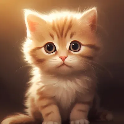 Милый анимационный мультфильм с изображением кошки | Премиум Фото