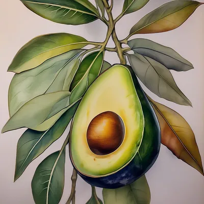 Рисунки авокадо для срисовки (26 лучших фото)