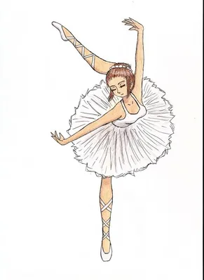 Балерина картинки для срисовки обои