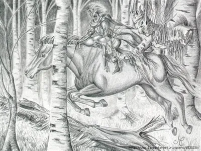 Баллада лесной царь раскраска - 75 фото