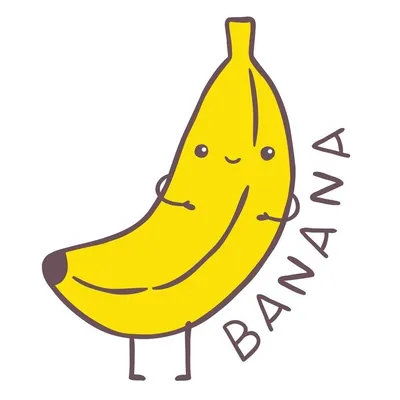 Банан прикольные рисунки - 71 фото