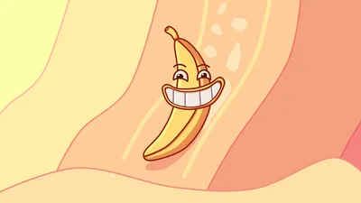 банан с белыми зубами и глазами, смешные картинки с бананами, банан, фрукты  фон картинки и Фото для бесплатной загрузки