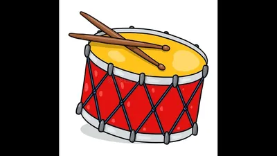 Небольшой барабан с игрушками ремней и Handles для детей Иллюстрация  вектора - иллюстрации насчитывающей икона, музыкально: 205451161