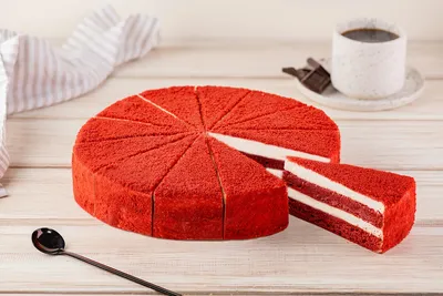 Торт Красный бархат малиновый вес - купить с доставкой в Новосибирске и  Барнауле | Интернет-магазин Бахетле