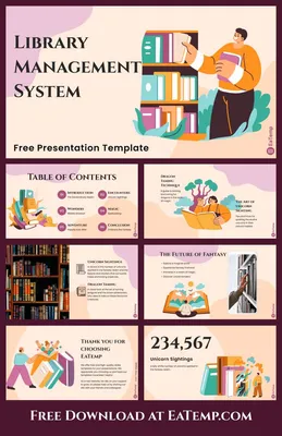 Library Templates Design|Education|PPT