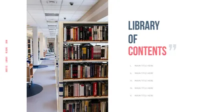 Library PowerPoint Templates for Presentation