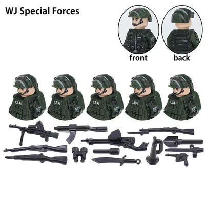 Купить Военные Specia Force Солдаты Спецназ Пистолет Оружие Строительные  блоки Наборы кирпичей Классическая модель оружия Детские игрушки | Joom