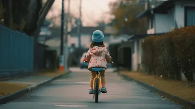 девушка едет на велосипеде по проселочной дороге Stock Photo | Adobe Stock