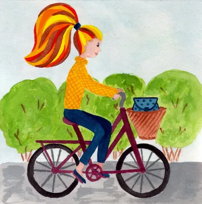 девушка на велосипеде по длинному городскому маршруту, вид сзади на девушку,  катающуюся на велосипеде с тренировочными колесами, Hd фотография фото фон  картинки и Фото для бесплатной загрузки