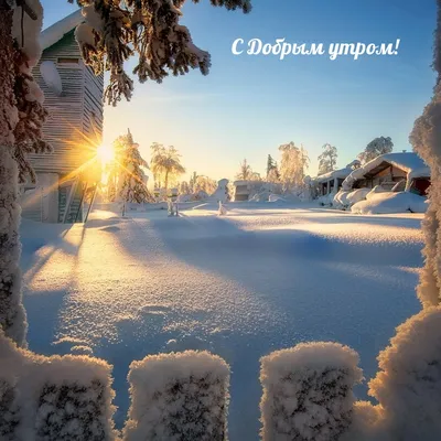 Картинки доброго зимнего утра и хорошего дня