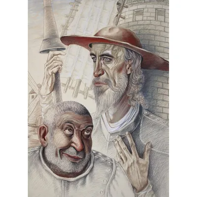 Купить картину Дон Кихот и Санчо Панса в Москве от художника Жирнов Владимир