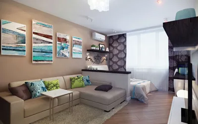 Дизайн однокомнатной квартиры: 100 идей дизайна интерьера однокомнатной  квартиры с фото | Houzz Россия