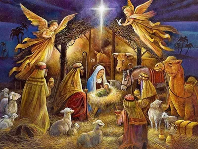 История рождества христова в картинках обои