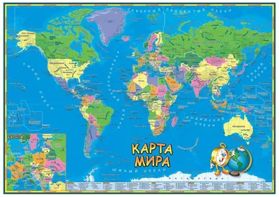 Карта мира с картинками обои