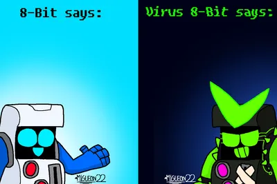 Virus 8bit is the best skin in game (behind werewolf leon of course),  simply because not only has it so much changed from voice and graphics and  animations, but because its really