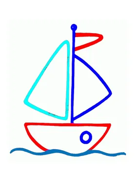 Кораблик рисунок для детей - 75 фото