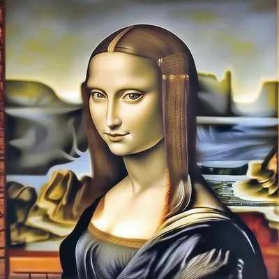 Картина \"Моно Лиза\" Леонардо да …» — создано в Шедевруме