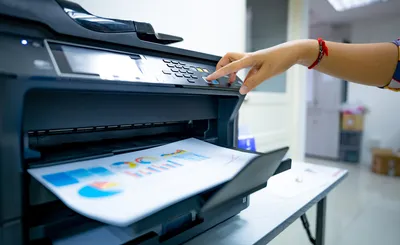 3d иллюстрация изолированного многофункционального офисного принтера и  сканера, копировальная машина, принтер, принтер машина фон картинки и Фото  для бесплатной загрузки