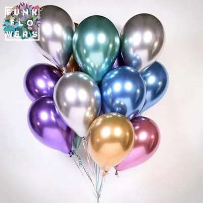 Гелиевые воздушные шары, разноцветные шарики глянцевые, 30 см, 5 шт,  комплект купить по низким ценам в интернет-магазине Uzum (501372)