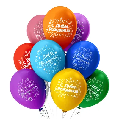 Картинка воздушные шары с днем рождения обои