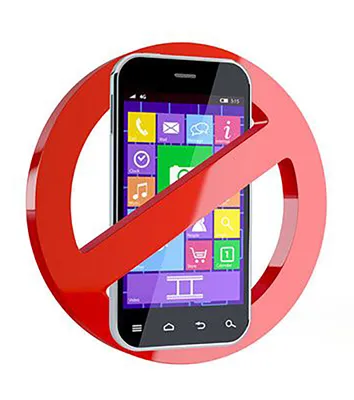 Картинка запрет мобильного телефона обои