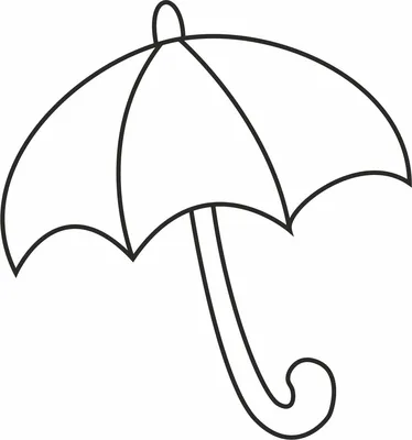 Трафарет зонтика для аппликации - 55 фото