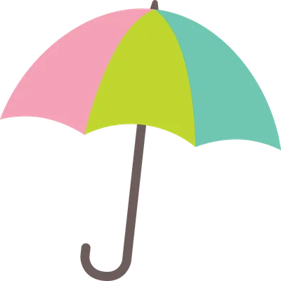 Зонтик, комплект красочного открытого и закрытого зонтика Иллюстрация  вектора - иллюстрации насчитывающей просто, весна: 72647945