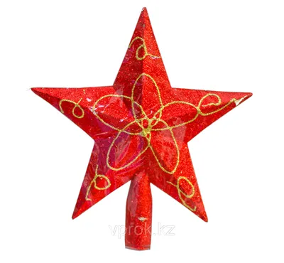 Гирлянда звезда на елку, красная, 17 см (id 56653580), купить в Казахстане,  цена на Satu.kz