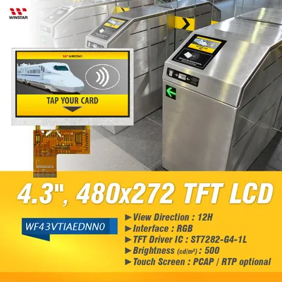 480x272 Resolution TFT LCD - Winstar Display