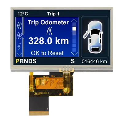 4.3 inch 480x272 px IPS Resistive Touchscreen TFT