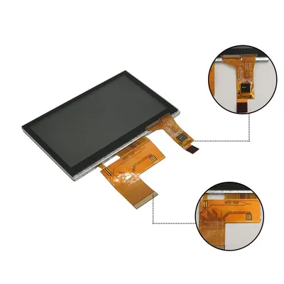 4.3 Inch Color LCD TFT Module 480x272 LCD Screen Display With Capacitive  Touch Screen