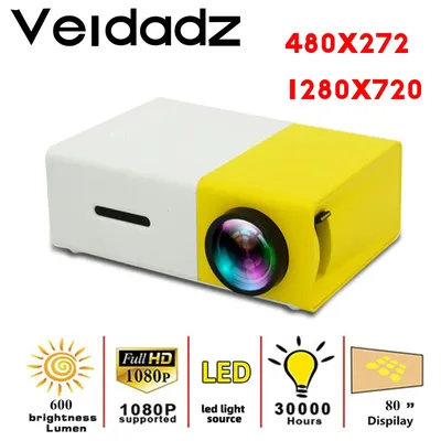 Projectors VEIDADZ YG300 Pro Plus Mini Projector 480x272 1280x720 Native  Pixel Support 1080P HD Portable Home Video Equipment Beamer 221117 From  Ning04, $33.69 | DHgate.Com