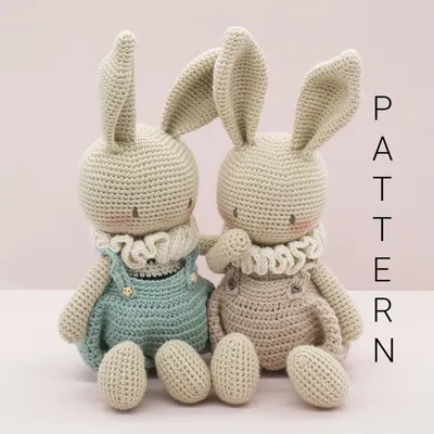 Amigurumi Crochet Pattern Honey the Bunny Rabbit Doll ENGLISH ONLY - Etsy