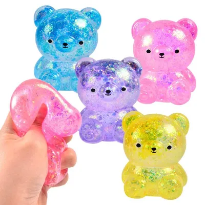 Купить Блестящий мишка Gummy Bear, игрушка-мишка, пластиковый мишка Gummy  Bear, игрушка-мишка, игрушка-мишка с вентиляционным отверстием, детские  игрушки | Joom