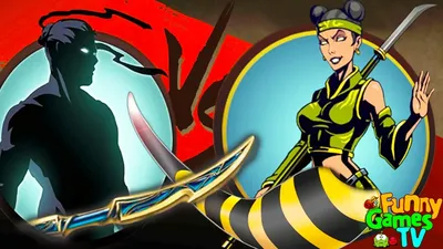 WASP STING cartoon game Shadow Fight 2 the shadow BATTLE WITH a WASP -  YouTube