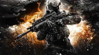 Call of Duty Black Ops 2 Face Gun 4K Wallpaper - Best Wallpapers